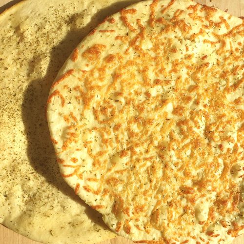 Pizzabrot Rezept passt zu Kichererbsen mit Ei